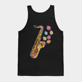 Easter Saxophone Saxophonist Jazz Musician Tank Top